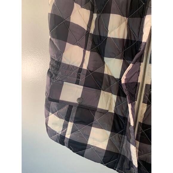 TALBOTS Women’s Plaid Down Quilted Puffer Vest / Size: Medium - Picture 9 of 12